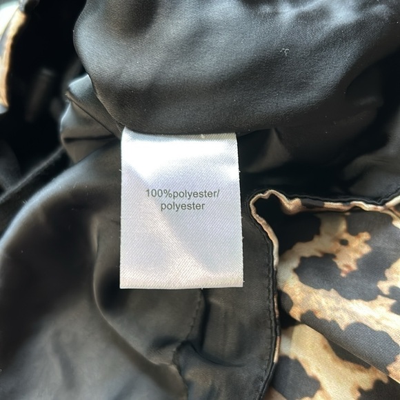 Pam and Gela Color Block Leopard Print Track Jacket Full Zip Athletic Wear Sz S - Picture 13 of 15